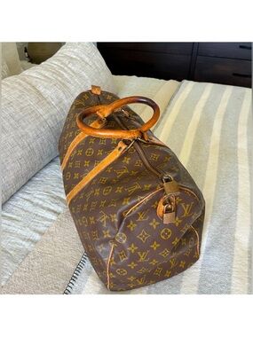 💯% Authentic LOUIS VUITTON Keepall 45 Travel Bag stamped M41428 Monogram Canvas